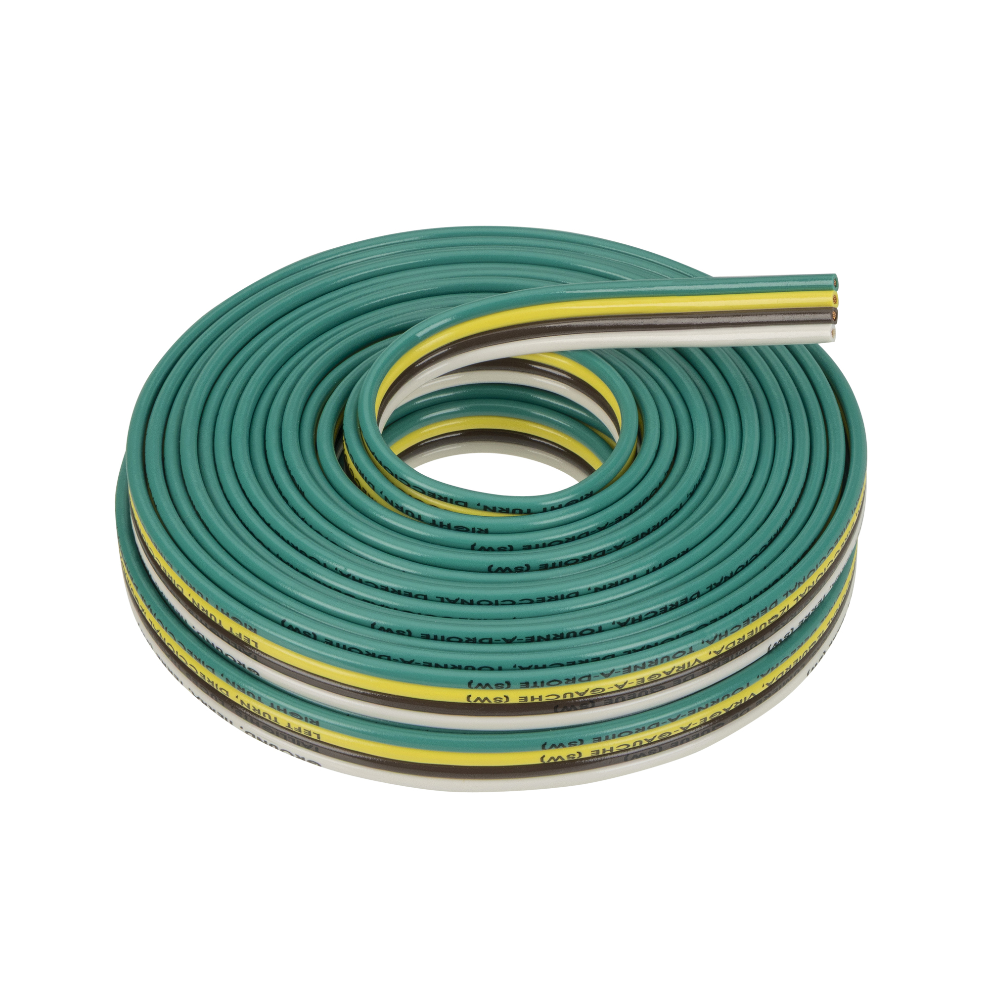 TowSmart, Wire, 4 Wire Bonded, 16-18 Gauge, 25ft., Connection Location Trailer or Vehicle Side, Model# 1432